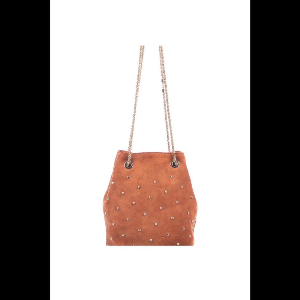 Sezane Hope Bag in Blush Suede